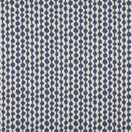 Designer Fabrics Designer Fabrics K0010E 54 in. Wide Blue And Off White; Circle Striped; Designer Quality Upholstery Fabric K0010E